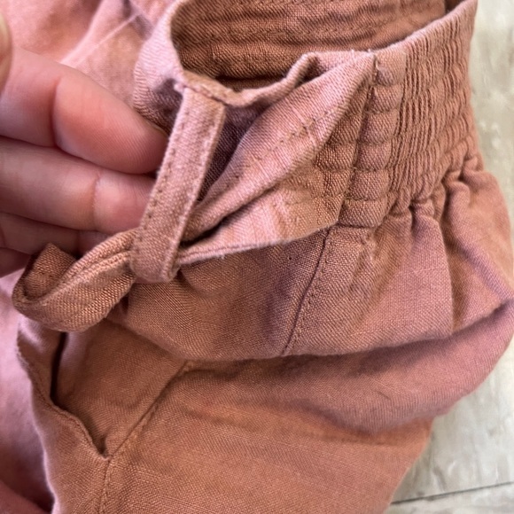 Hatch Venice Linen Blend Paper Bag Waist Pull On Pant sz 8-10 (Hatch 2) - Picture 9 of 15